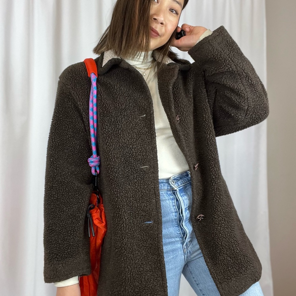 Women's Brown Teddy Coat